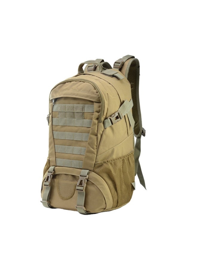 Men's Waterproof Casual Travel Camouflage Shoulder Bag Hiking Cross-country Camping Sports Outdoor Mountaineering Tactical Backpack-Color:Black-Capacity:20-35L - Image 3
